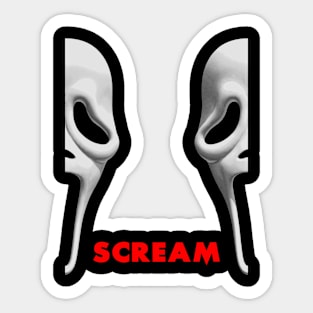 Face Scream Movie Sticker